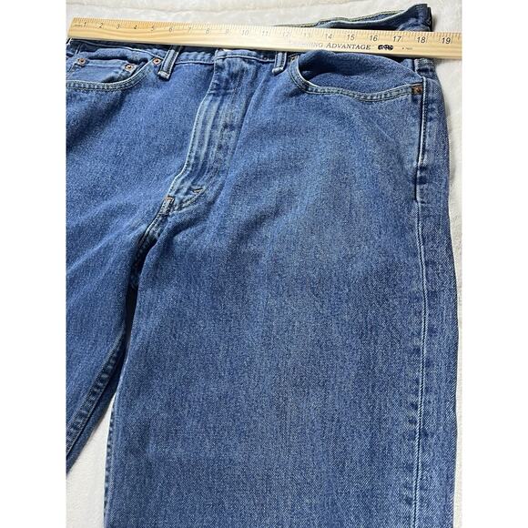 Levi’s 550 Relaxed Fit Jeans Mens 38x32 Blue Denim Tapered Leg Made in Mexico - Picture 8 of 9